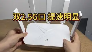 中兴巡天AX3000 Pro+ 双2.5G网口，速度提升明显
