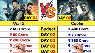 Coolie Movie vs War 2 Movie Day 2 Box Office Collection Comparison Prediction।Who Is King Box Office