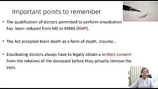 Dr. Kavita Dhabarde on Medicolegal Aspects of EYE BANKING