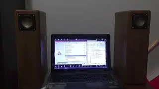Testing home made mini transmission line speaker.