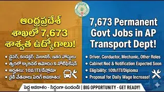 APSRTC Recruitment 2026: 7,673 Vacancies and Career Guide, APSRTC Huge Job Advertisement 2026.