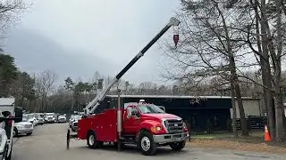 2008 Ford F750 Service Truck, Stellar 14528 Crane, 206k Miles, Cat Diesel, Allison Auto
