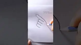 Easy Hand Heart Drawing | Cute Finger Heart Drawing Step by Step
