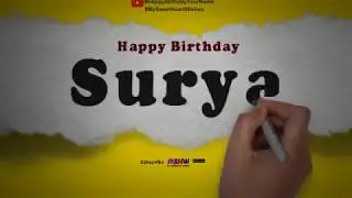 Happy Birthday Surya | Whatsapp Status Surya