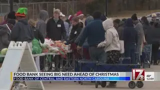 Food Bank of Central and Eastern NC working to feed people ahead of Christmas