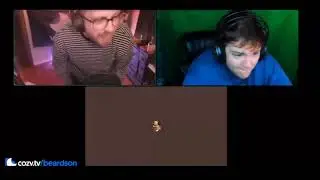 Beardson flips out on stream.