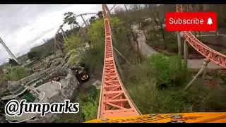 120 km/h launch and a 82&deg; drop through the woods on Germany&rsquo;s insane mega-coaster #funparks #viral 