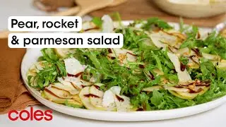 Pear, rocket and parmesan salad