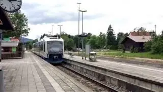 Zwei Integral der Bayerischen Oberlandbahn werden in Schaftlach getrennt