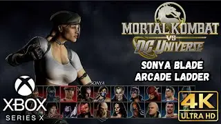 Mortal Kombat VS DC Universe | SONYA BLADE Arcade Ladder | Xbox Series X|S | 4K HDR | No Commentary