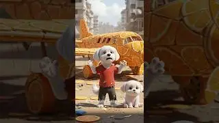😭 Candy Plane Cat Destroys Poor Dog's Orange Jet! Heartbreaking Twist in the Sky #dog #cat #funny