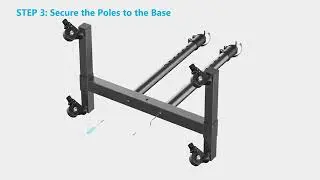 How to Install PERLESMITH PSTVMC03 Rolling TV Cart?