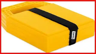 Camco Stabilizer Jack Pads, 6 5 x 9 Inches, Yellow, Pack of 4 44595