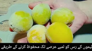 Lemon Juice save karne ka tarika - How To Save Lemon Juice For Long Time |
