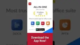 Excel to PDF mobile app converter