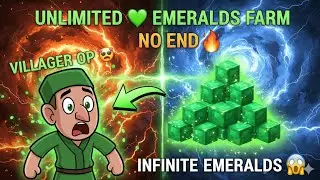 😱 Infinite Emerald Farm Minecraft | Unlimited Emeralds EASY!
