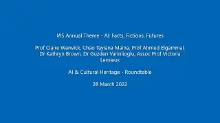 AI & Cultural Heritage - Roundtable Discussion
