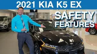 Внешний вид и функции безопасности Kia K5 EX 2021 года. Поколение Kia Bohemia, Нью-Йорк, Роквилл-центр, Смиттаун
