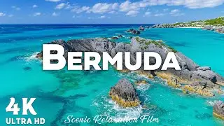 Relaxing Bermuda 4K 🌊 Ocean Waves & Calming Piano Music &ndash; Peaceful Island Paradise for Stress Relief
