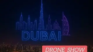 Dubai JBR Drone Show 😍 | Jumeirah Beach Night Drone Show | Full Vlog 4K