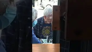 Old Guy Has Big Bushy White Eyebrows