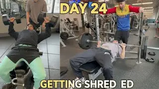 ДЕНЬ 24: Хаос в день тренировки грудных мышц 💪 | Тяжелый жим лежа, личные рекорды на наклонной ск...