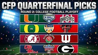 CFP Quarterfinal Picks: Miami&ndash;Ohio State, Oregon&ndash;Texas Tech, Alabama&ndash;Indiana & Ole Miss&ndash;Georgia