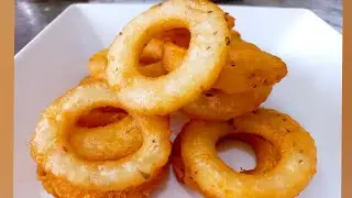 Crunch Potato Rings | Garlic Potato Chips#SJCookingAffection