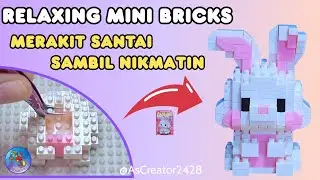 Calm mini bricks build 🐰 | rakitan tenang dengan detail halus | As Creator