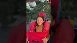 Girls Slingshot Ride-crazy Reaction #slingshot​​ #slingshotride ​​#slingshotchallenge