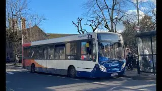 Bus ride on 36439 GX61 AYS ADL Enviro200  on the 4 to highcliffe/bus stn company stagecoach south 