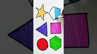 Shapes drawing ll how to draw 2d shape #shapes #2dshapes #shorts