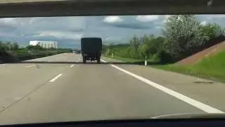 Robur LO 2002 A - mit sagenhaften 90 km/h auf der Autobahn verfolgt