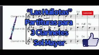 Las Huilotas 3 Clarinetes (Partituras para Banda Sinaloense)