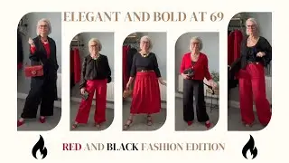 TIMELESS ELEGANCE ❤️ RED AND BLACK FASHION
