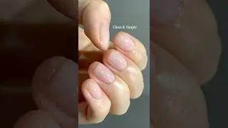 How to Do Strawberry Milky Nails at Home#cleangirlnails#milkynails#shortnails#nailinspo#밀키네일#uknails