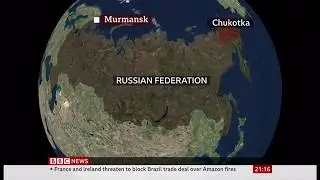Russia floating nuclear power station (Arctic) - BBC News - 23rd August 2019