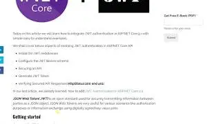 JWT Authentication ASP.NET Core 3.1 with example C#