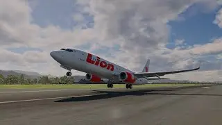 Lion Air B737-800 Padang - Palembang [XPlane11 LevelUp 737 NG Series Indonesia]