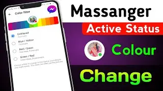 Messenger active status colour change | massanger online status color change
