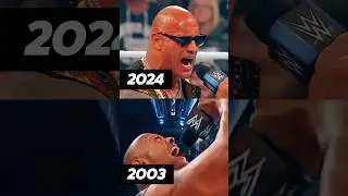😎 ГОЛЛИВУДСКИЙ РОК 2024 ПРОТИВ 2003 ГОДА‼️ #WWE #SmackDown #therock #shorts #WrestleMania