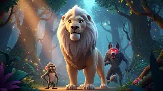 The Story of  White Lion and the Evil Spirit A Tale of Courage and Wisdom