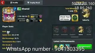 18 legend cue ID for sale pure miniclip ID plus one bitcoin coins free  RS.750 only #8ballpool
