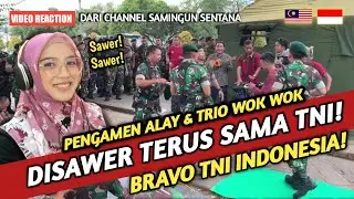 🇮🇩 REACTION TAK DISANGKA INI YANG DILAKUKAN TNI KEPADA PENGAMEN ALAY & TRIO WOK WOK | Bravo TNI‼️