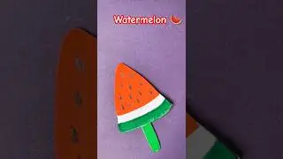 Easy Watermelon craft, New Creative Craft ideas for kids #watermelon #trending #shorts #viral #art