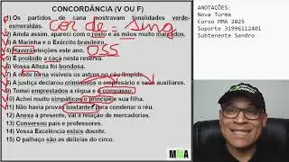 Aula ao Vivo 20/11/2025 | Professor Sandro Maia