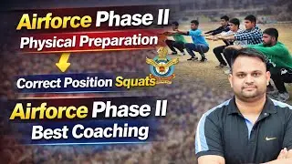 Airforce Squats For Phase II Preparation  Army 1600 meter Race Exercise Squats Correct Position