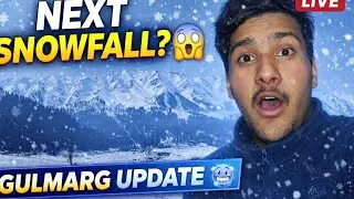 Next snowfall update in gulmarg 🥶