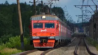 ЭТ2М-073 С-Петербург (Витебский) - Павловск - С-Петербург (Витебский). (Легендарный голос).
