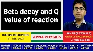 Beta decay and Q value of reaction